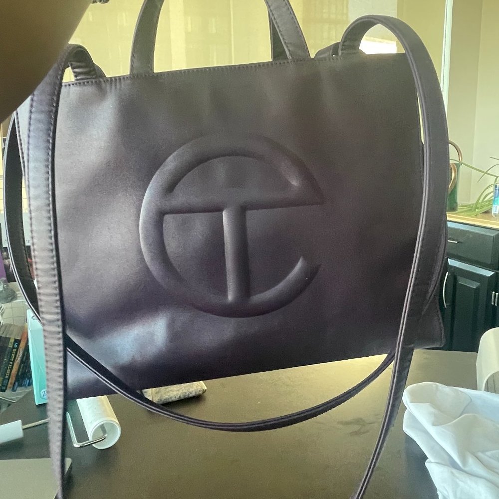 Telfar Medium Shopper, Eggplant - GENTLY USED